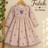 Premium Cotton Hand-Embroidered Frock